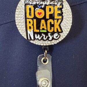 Dope Black Nurse (multi) Glitter Badge Buddy