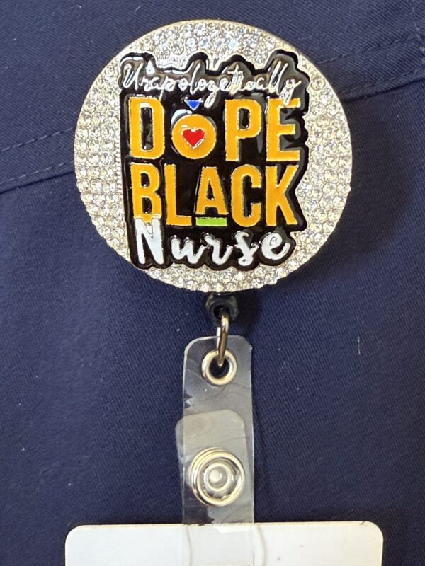 Dope Black Nurse (multi) Glitter Badge Buddy