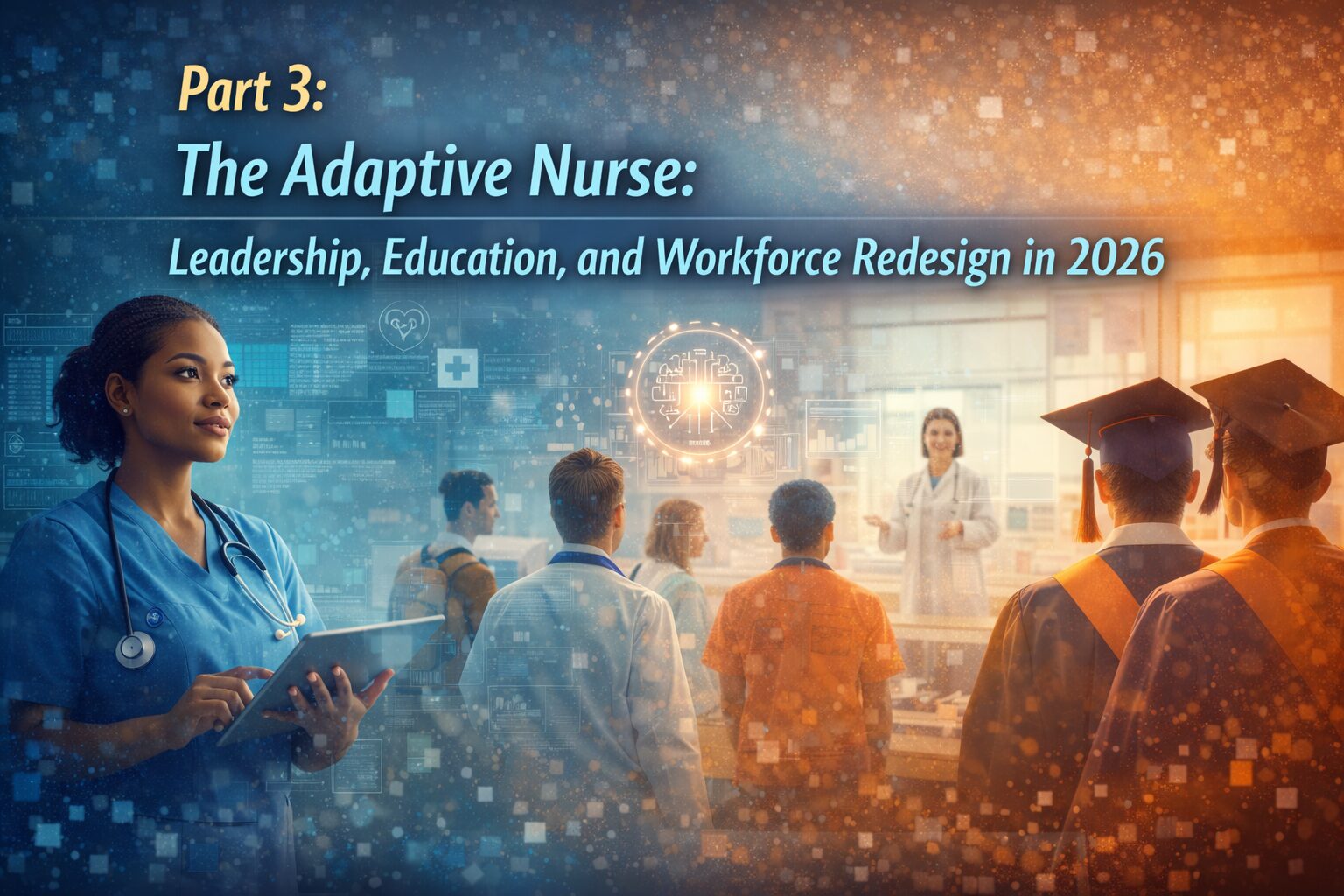 adaptive-nurse-leadership-workforce-2026 The Future of Nursing, Rewritten. 20 Predictions Shaping 2026: The Adaptive Nurse: Leadership, Education, and Workforce Redesign